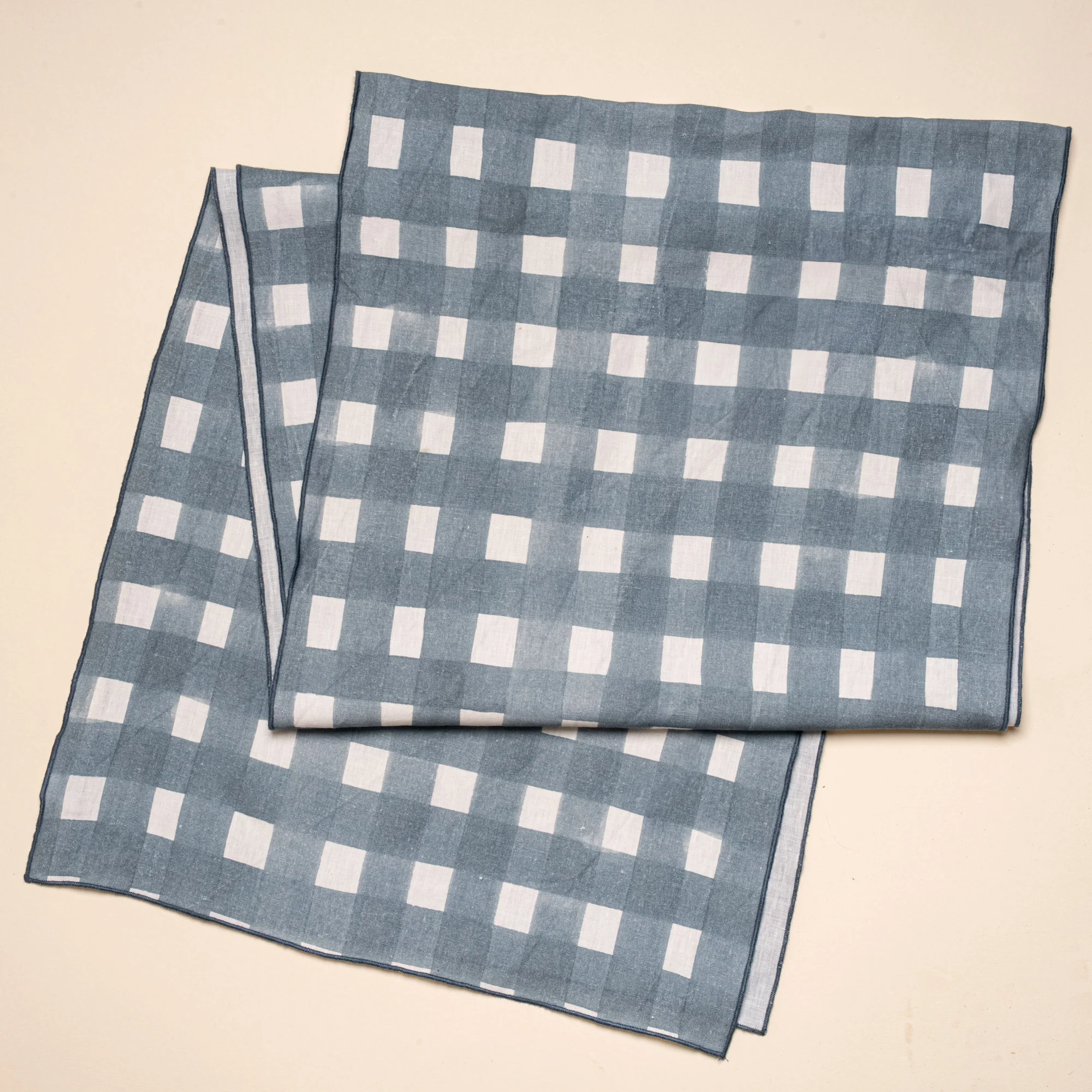 Crosshatch Linen Table Runner - Image 3