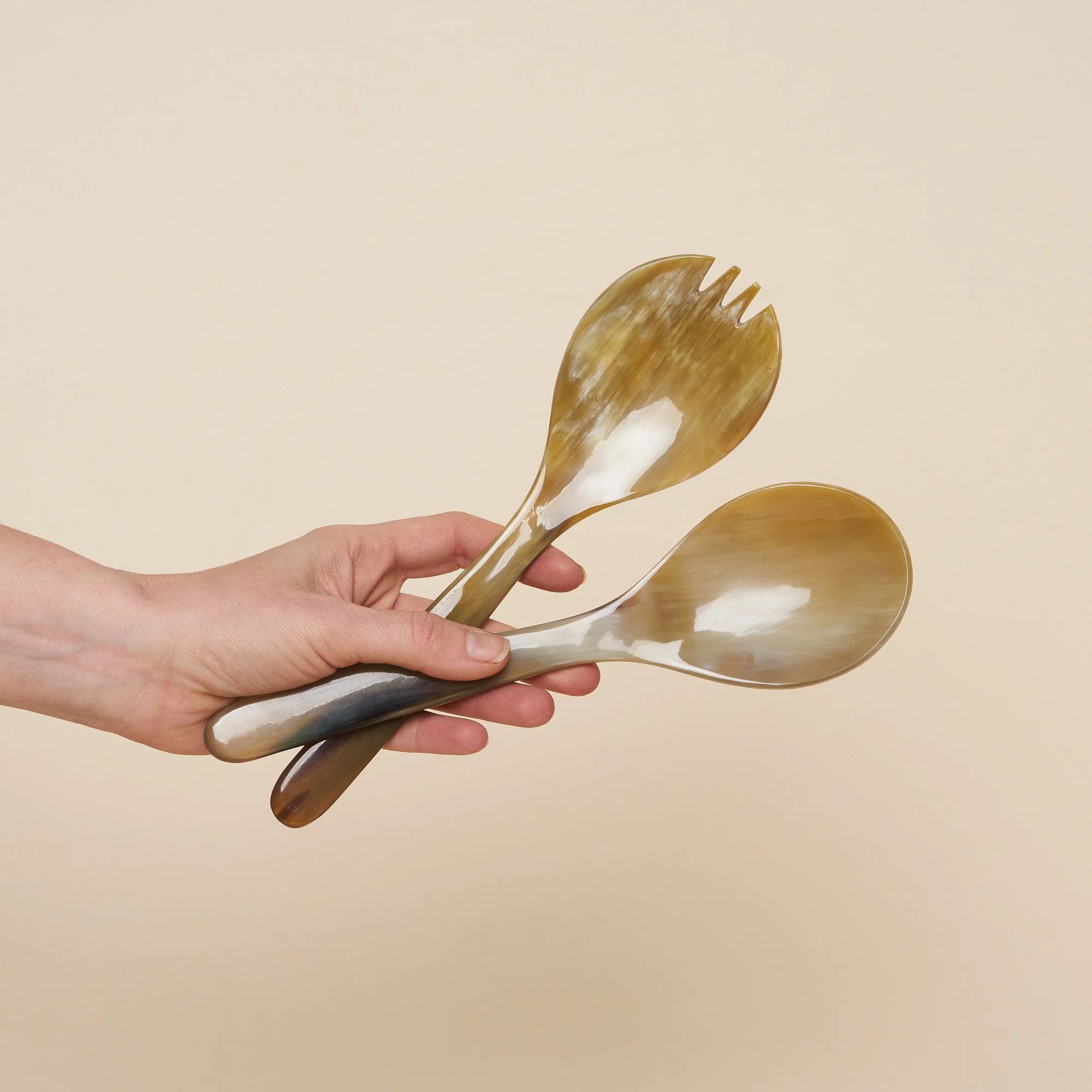 Horn Salad Servers - Image 3